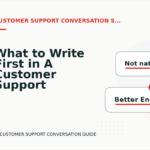 What to Write First in A Customer Support Conversation
