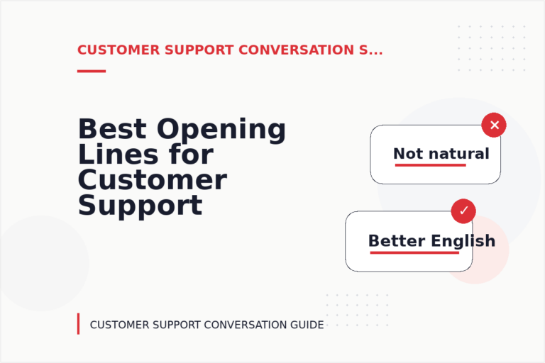 Best Opening Lines for Customer Support Conversations