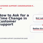 How to Ask for a Time Change in Customer Support Conversation English